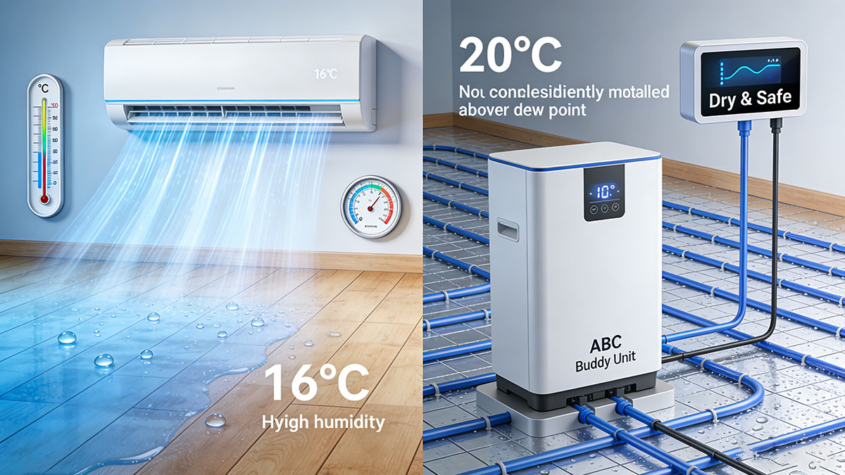 ABC空调夏季地板会结露吗？系统如何控制辐射供冷湿度