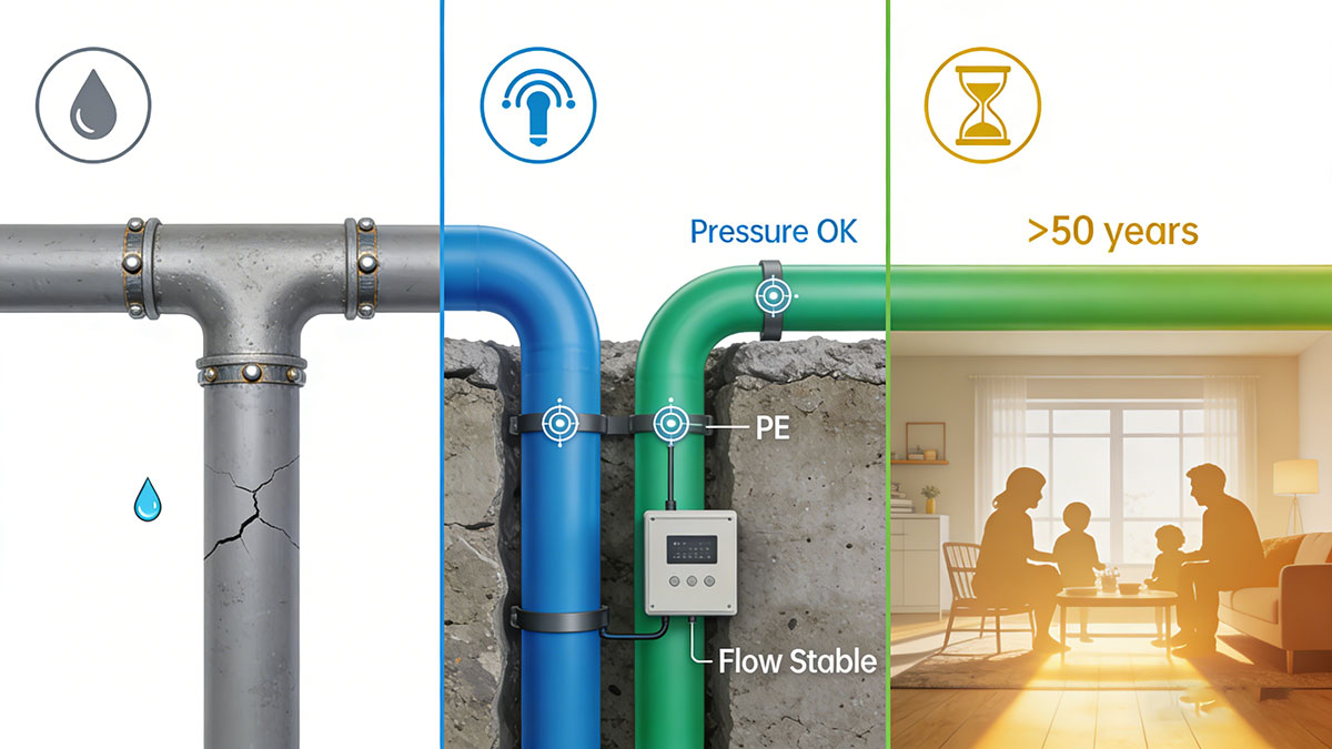 水管在地下会漏水吗？