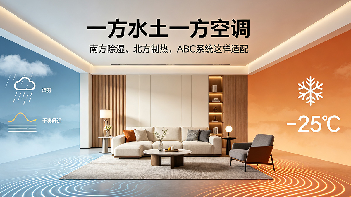 一方水土一方空调：南方与北方家庭如何因地制宜选对ABC系统